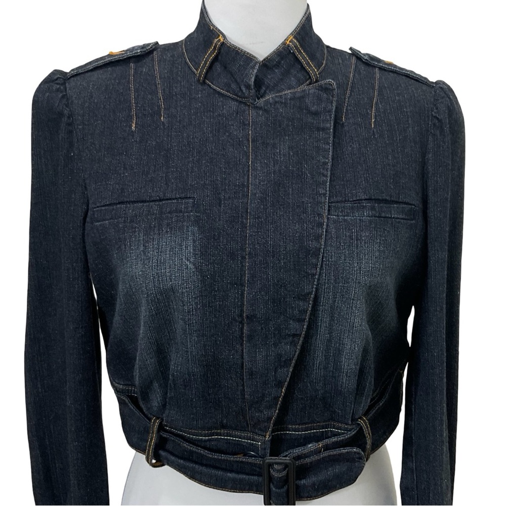 Mixit Stretch Denim Cropped Jacket Size L